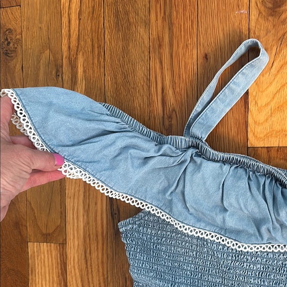 SO Blue Ruffled Smocked Sundress - Picture 3 of 4